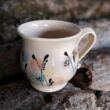 Virágos kávés csésze (csészealj nélkül)