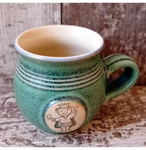 Mohazöld királyfis bögre - kicsi, emblémás Mohazöld királyfis bögre - kicsi, emblémás