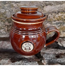 Barna királyfis szűrős bögre, emblémás - pufi Barna királyfis szűrős bögre, emblémás - pufi