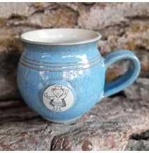 Világoskék királyfis bögre - közepes, emblémás