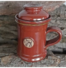 Marsvörös cicás szűrős bögre, emblémás - egyenes Marsvörös cicás szűrős bögre, emblémás - egyenes