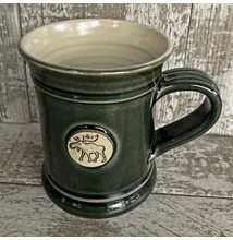 Zöld rénszarvasos bögre - nagy, emblémás