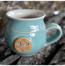 Almazöld királylányos bögre - kicsi, emblémás