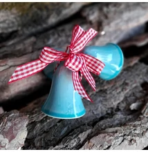 Karácsonyfadísz - kék harang