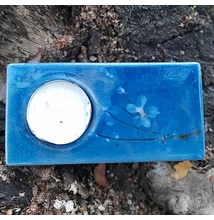 Mécsestartó - kék 1.