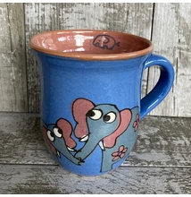 Kék elefántos bögre