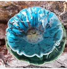 Türkiz müzlis tál (alátét nélkül)