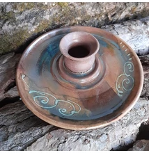 Tojástál és gyertyatartó - barna Tojástál és gyertyatartó - barna