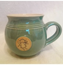 Almazöld tündéres bögre - emblémás