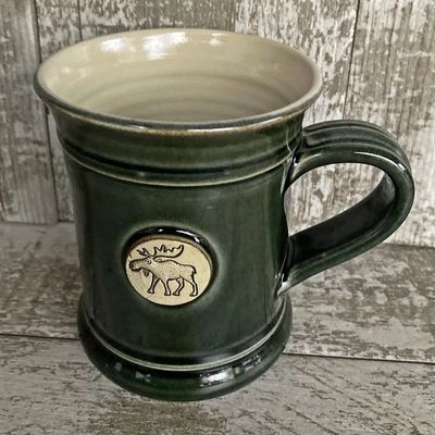 Zöld rénszarvasos bögre - nagy, emblémás