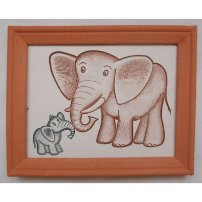 Elefántos kerámia falikép