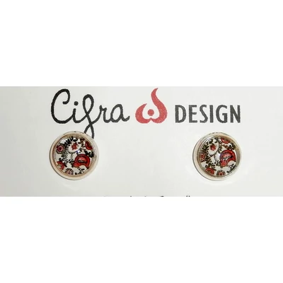 Cifra design -  bedugós fülbevaló 1.