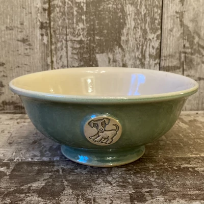 Almazöld kutyás müzlis tál 1.