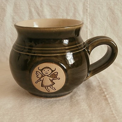 Zöld tündéres bögre - kicsi, emblémás